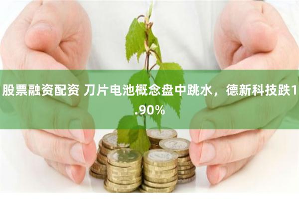 股票融资配资 刀片电池概念盘中跳水，德新科技跌1.90%